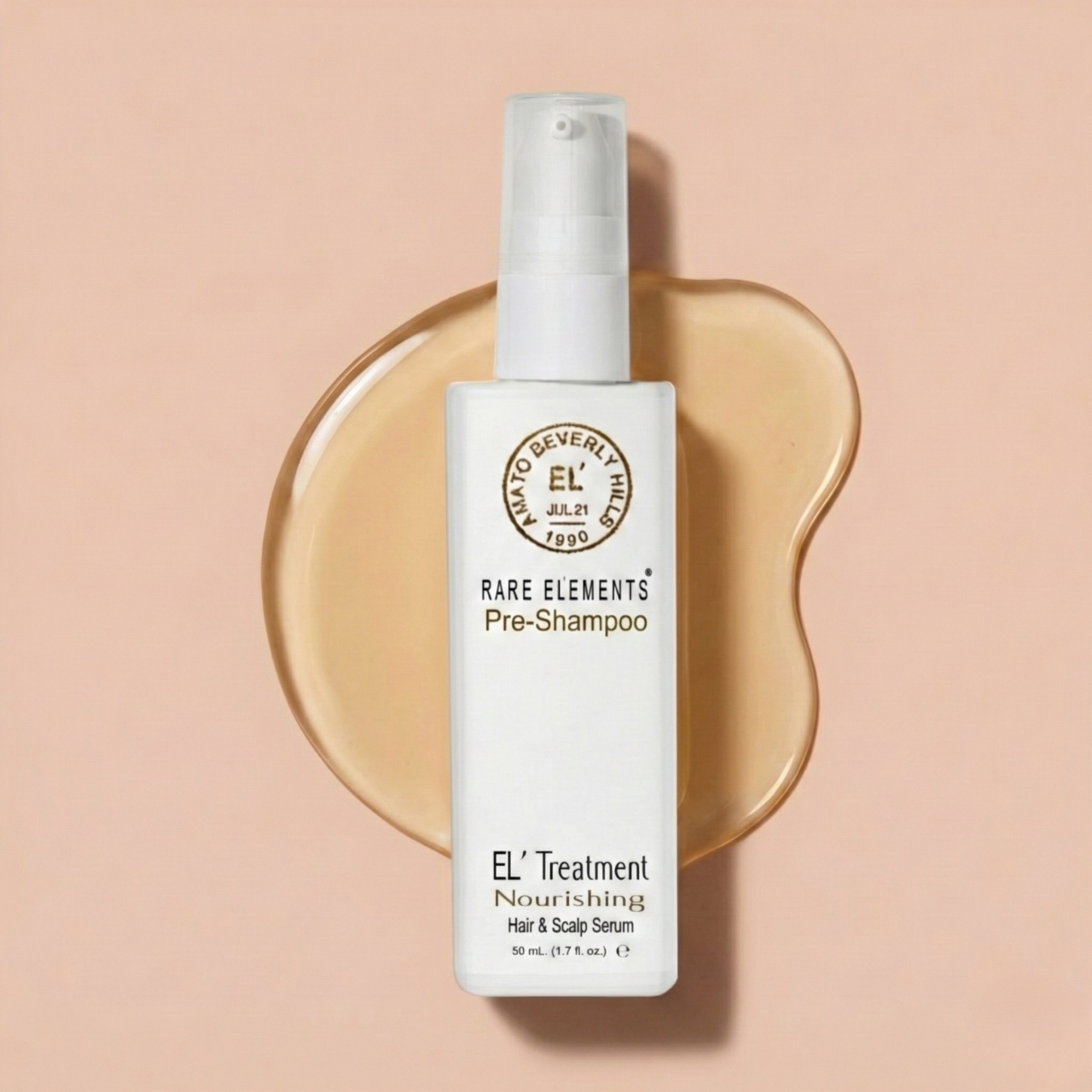 Image of Rare Elements Hair and Scalp Serum for dry, damaged hair.