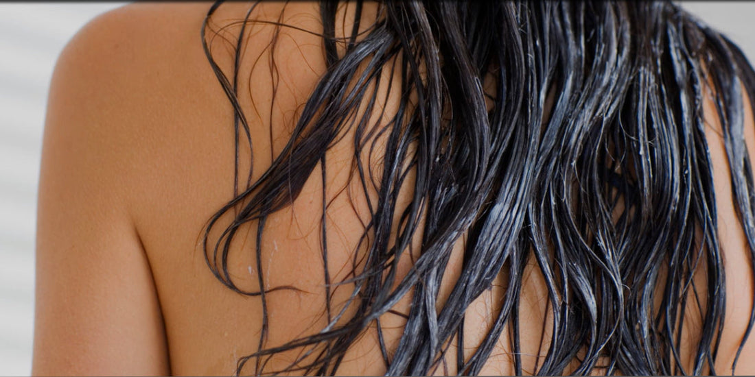 Image of girl with long wet hair