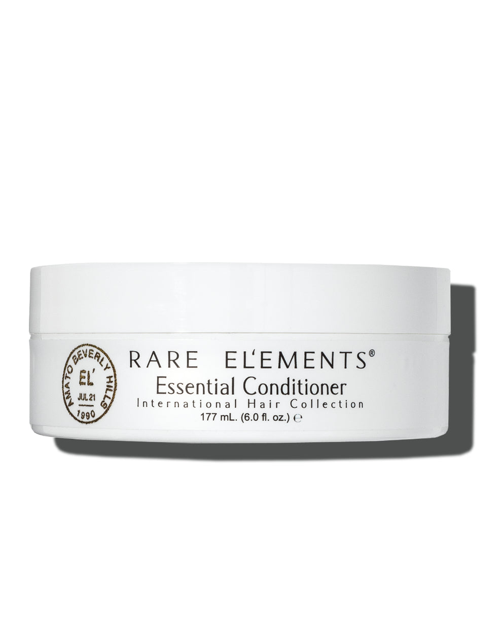 Rare Elements Essential Deep Conditioning mask in  jar on a white background 