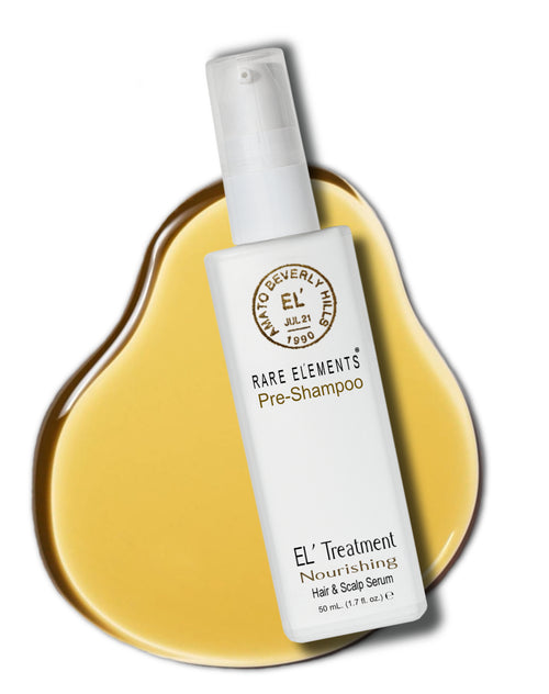 EL Treatment Nourishing Hair & Scalp Serum bottle on a white background