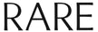 Black 'RARE' text on a white background