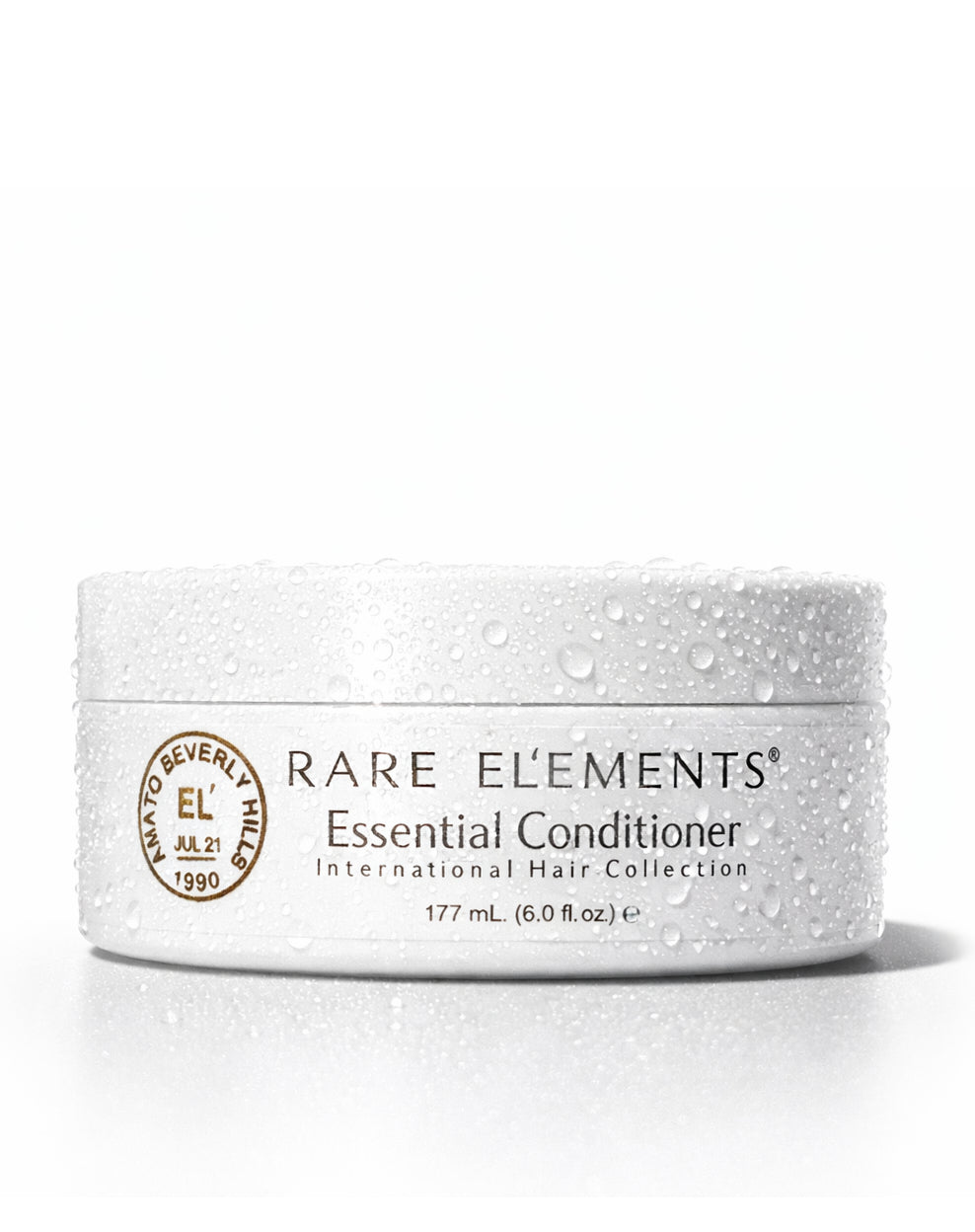 Jar of Rare Elements Essential Conditioner on a white background